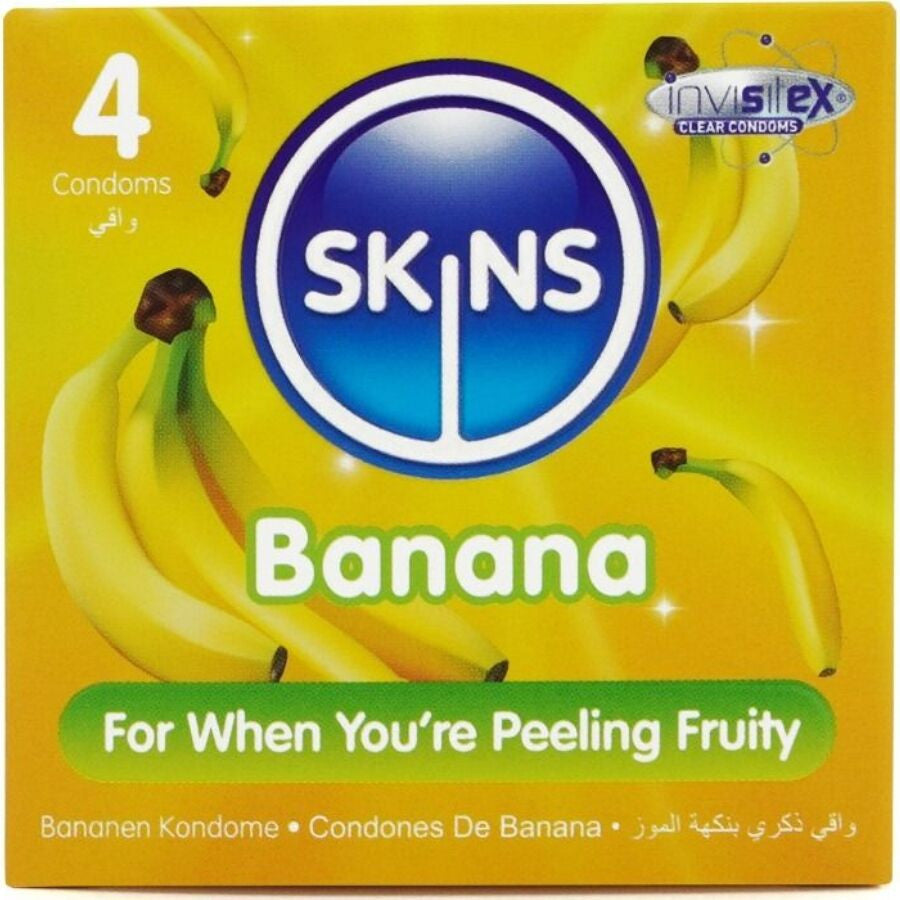 Skins - Premium Banana Flavored Condoms Pack Of 4