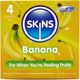 Skins - Premium Banana Flavored Condoms Pack Of 4