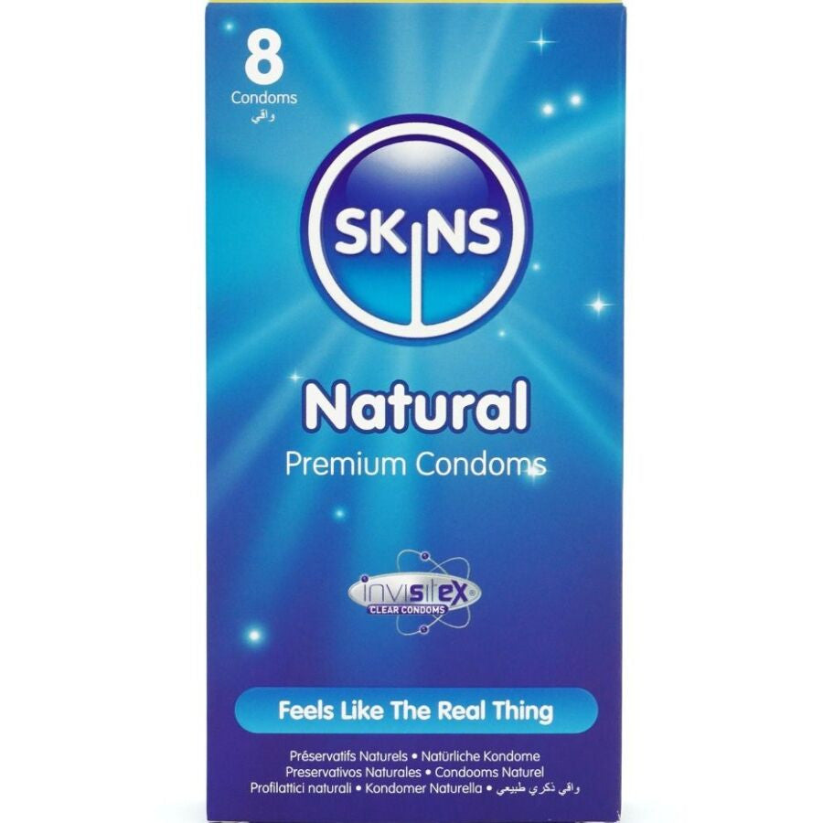 Skins – Premium Natural Condoms In A Pack Of 8