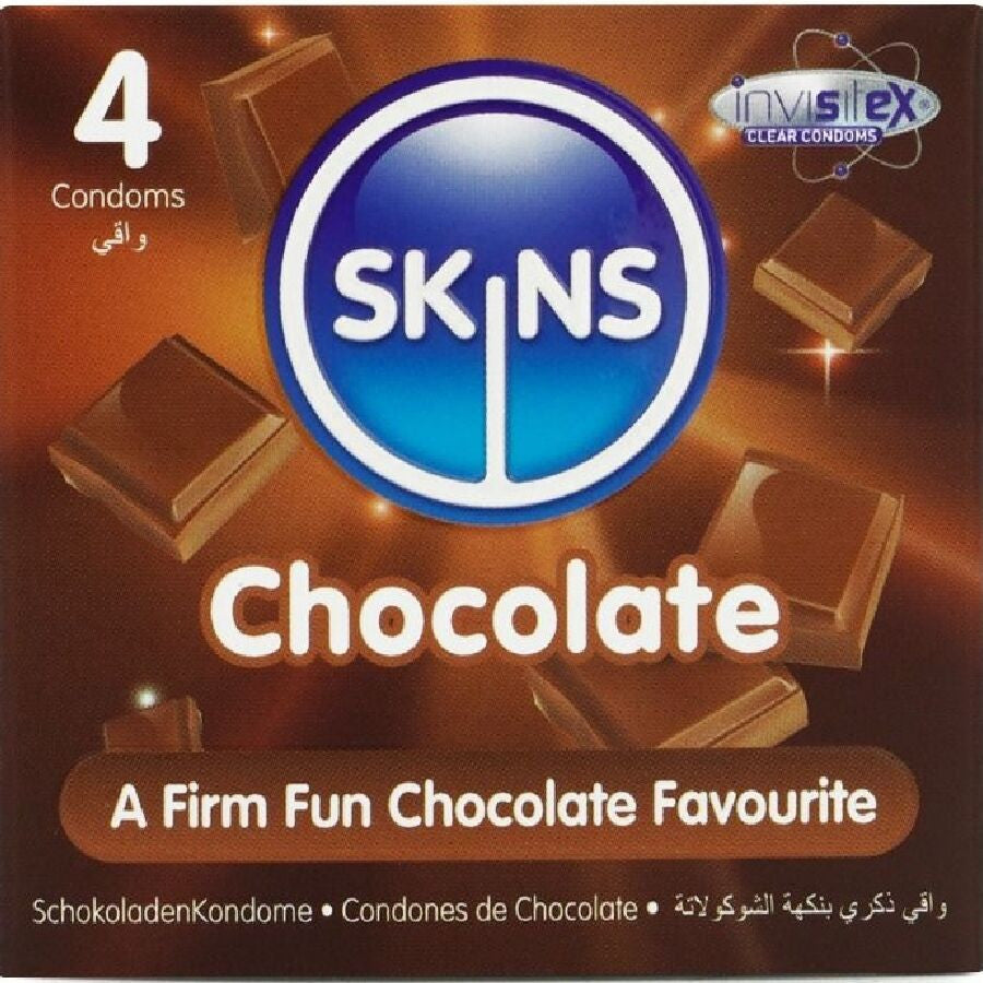 Skins - Premium Chocolate Flavored Condoms Pack Of 4