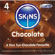 Skins - Premium Chocolate Flavored Condoms Pack Of 4