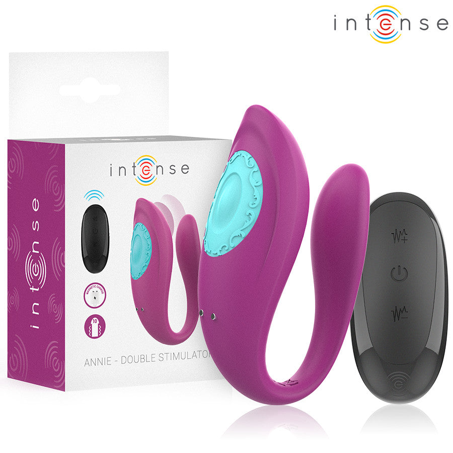 Intense - Annie U-shaped Vibrator And Stimulator With Remote Control