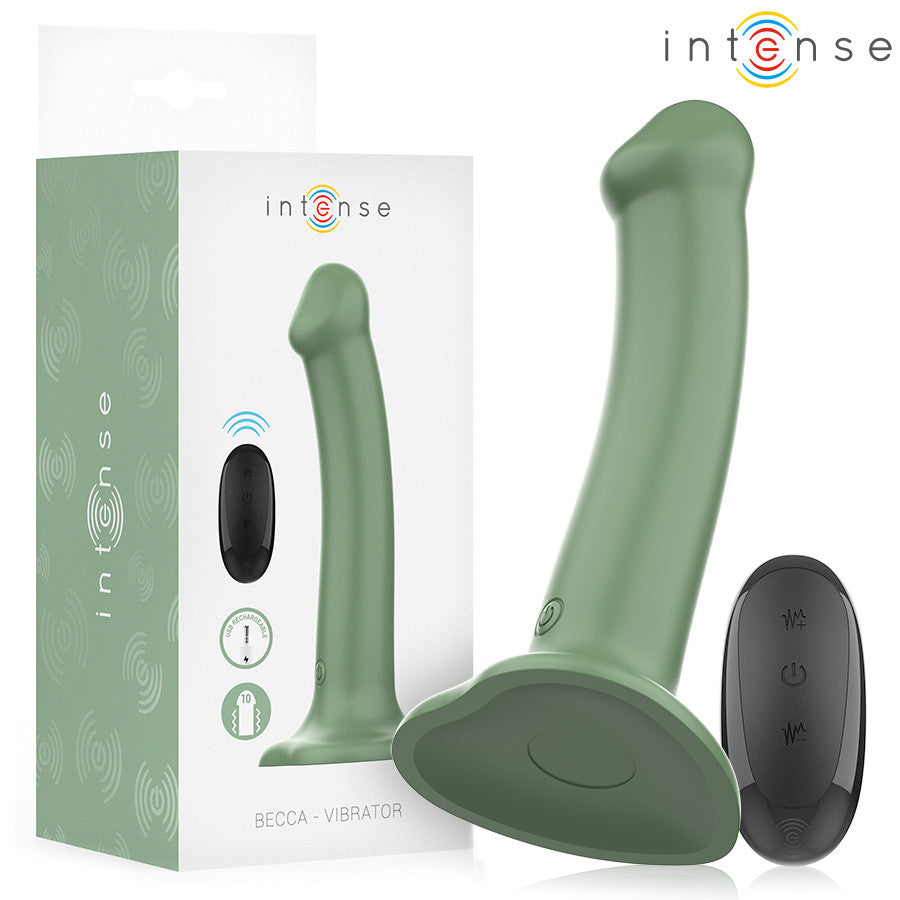 Intense Becca – Green Remote Control Vibrator With Suction Cup