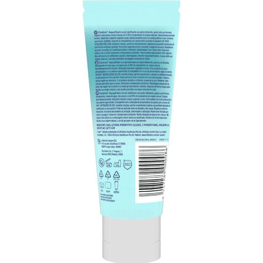 Control Aquafeel – Premium Lubricant With Hyaluronic Acid 80 Ml