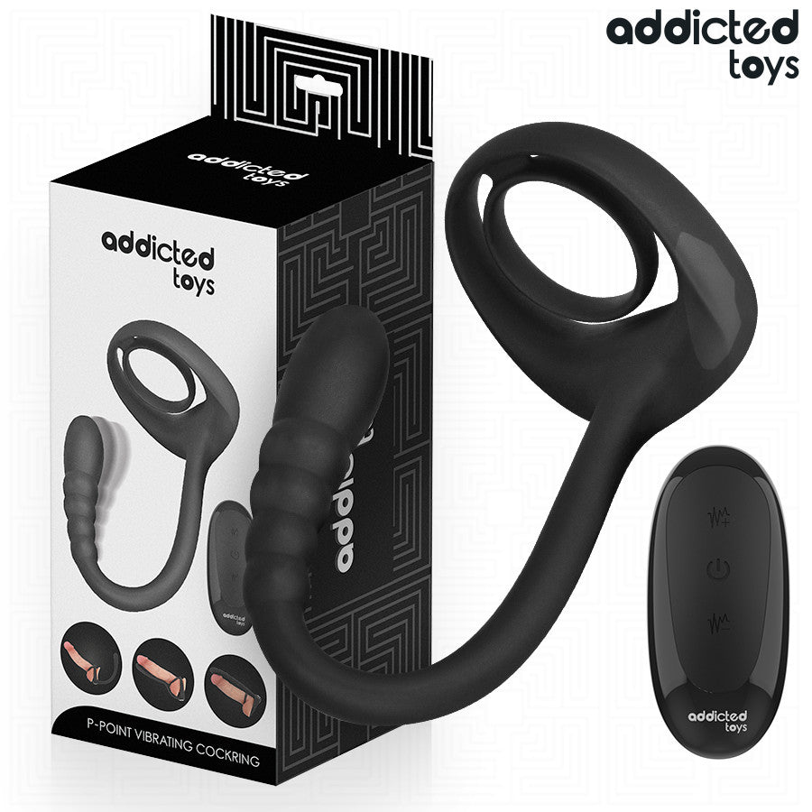 Addicted Toys – Vibrating Penis Ring With Remote Control