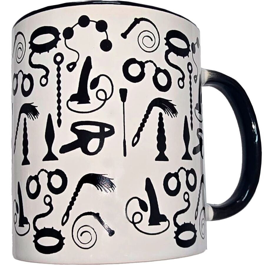 Diablo Picante – Lace Pattern Mug With Black Handle