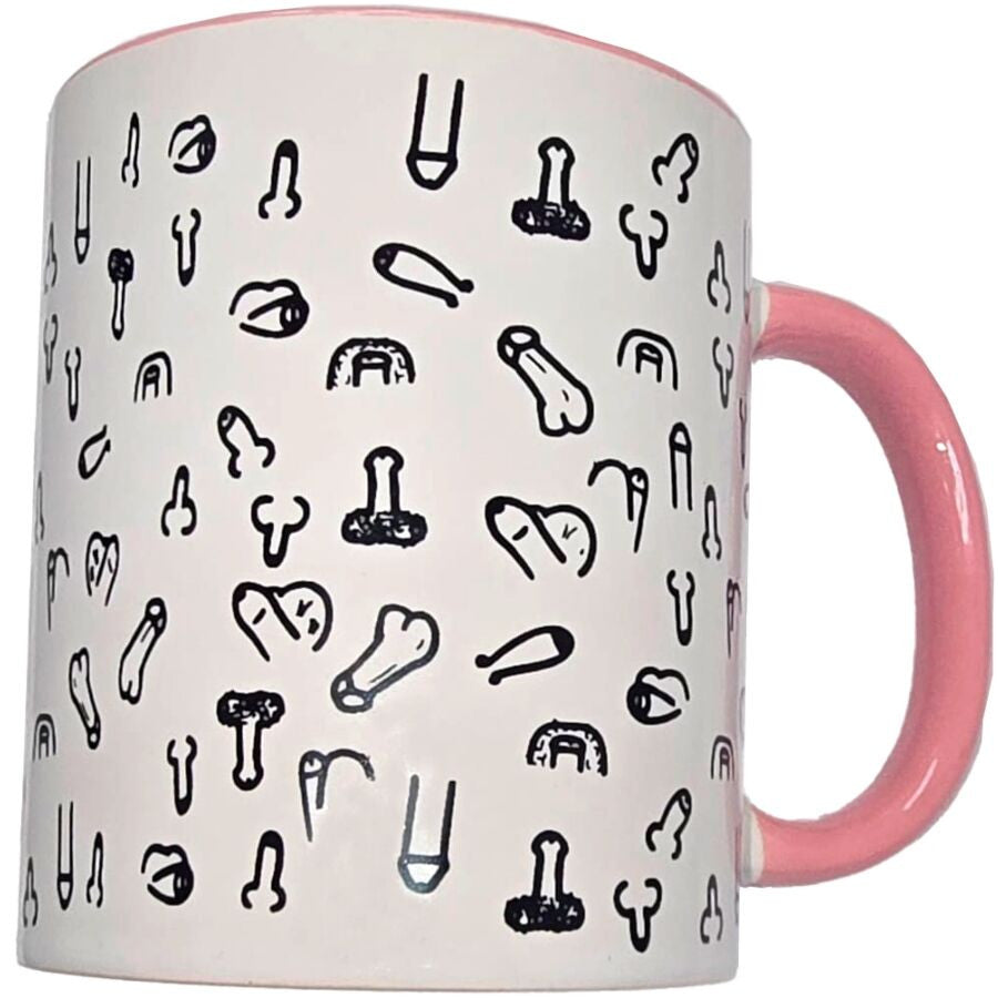 Diablo Picante – White Mug With Penis Decoration