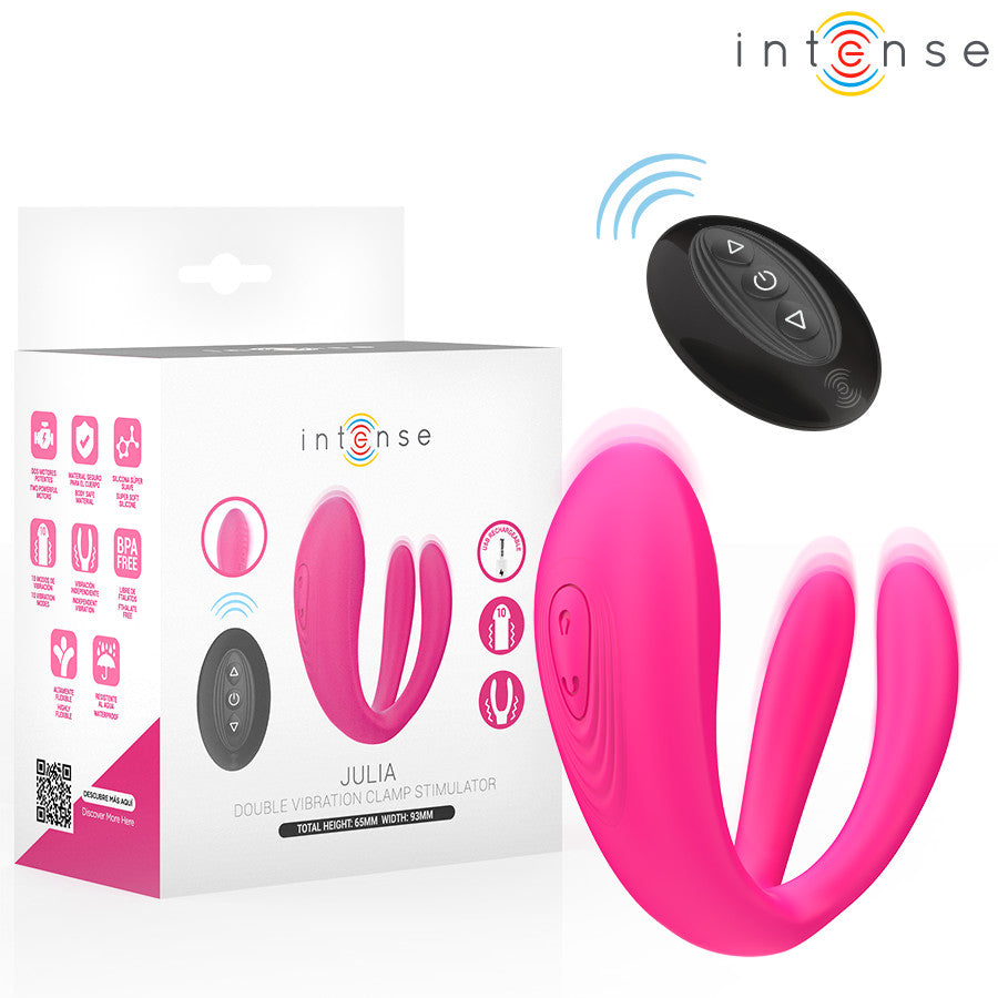 Intense Julia – Double Vibrator With Remote Control And Clitoral Stimulator