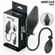 Addicted Toys Anal Plug Inflatable P-spot Stimulator Silicone Black