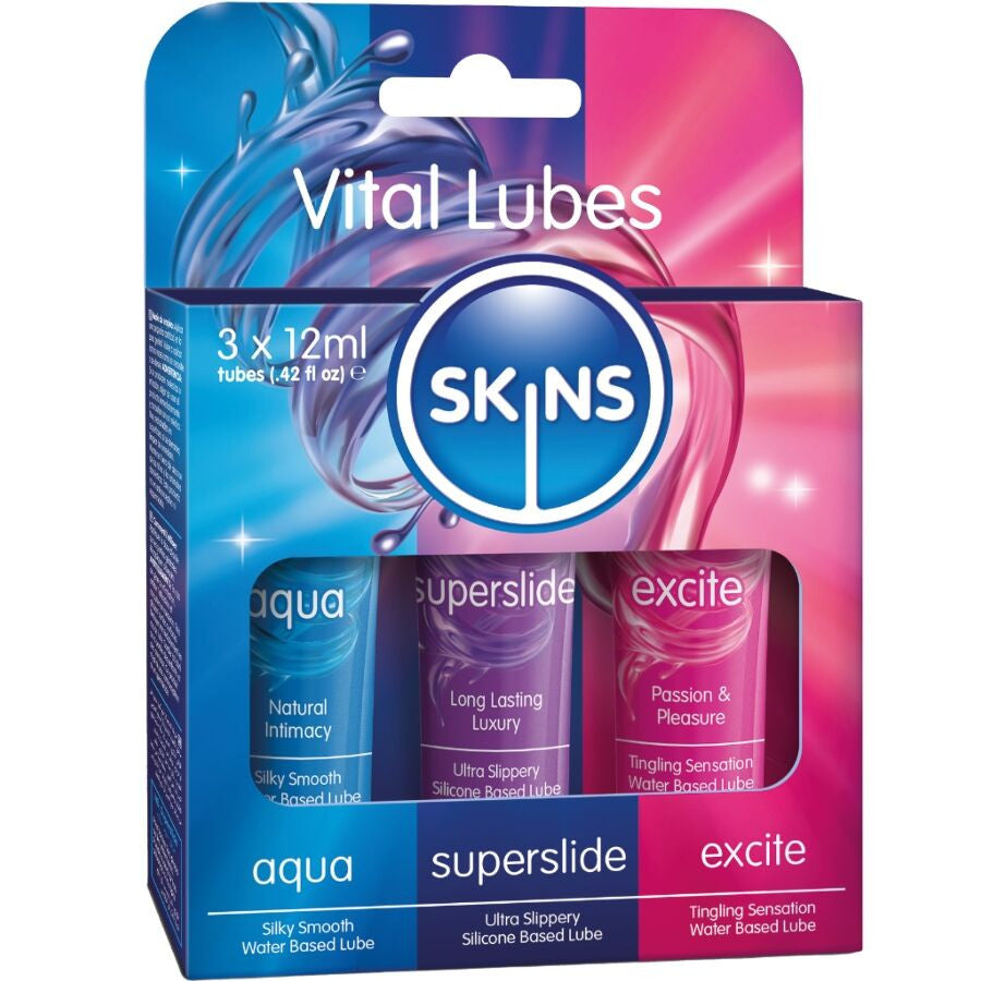 Skins Vital Lubes Kit – Premium Lubricants 3 X 12 Ml