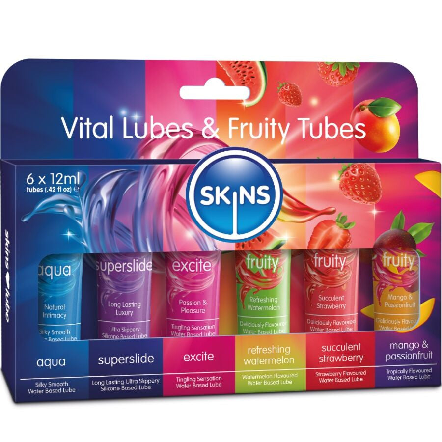 Skins – Vital & Refreshing Lubricant Set 6 X 12 Ml