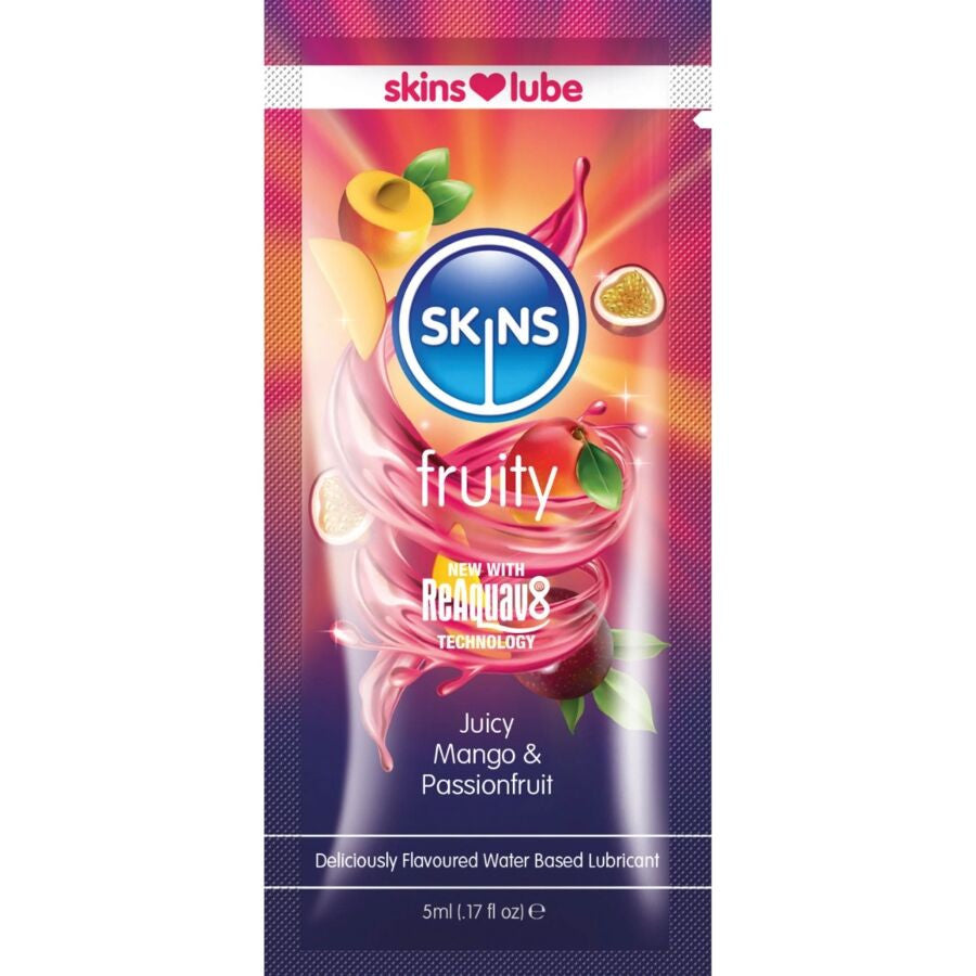 Skins Fruity Water-based Lubricant Mango And Passion Fruit 5 Ml Single Dose