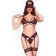 Chilirose – Three-piece Premium Black-red Set Xl