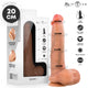 Mr Intense Dildo With Suction Cup Realistic 20 Cm Black