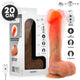 Mr Intense Vibrator Dildo Water Heater Remote Control 20 Cm Silicone Black