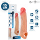 Mr Intense Penis Sleeve Realistic Flexible 13 Cm Black