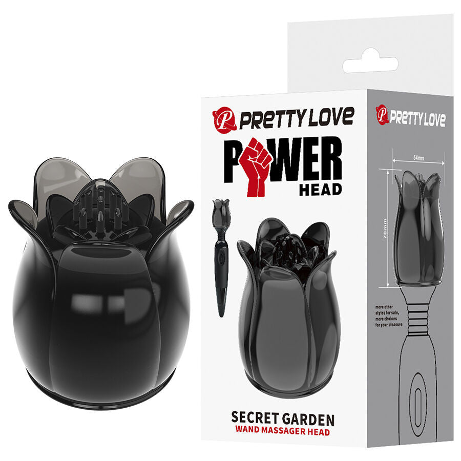 Pretty Love Secret Garden Massage Head Black