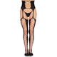 Leg Avenue - Black Stockings With Lace Belt