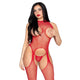 Leg Avenue - Sensual Lace Bodystocking And Thong Panties Red