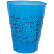 Diablo Picante Blue Cup Drinking Glass 500 Ml With Black Pattern