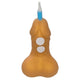 Diablo Picante Decorative Number Candle Gold Penis Shape