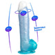 Silexd Dildo Heat-reactive Waterproof 20.3 Cm Blue