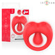 Intense Penis Ring Vibrating Clitoral Stimulator Usb Rechargeable Red