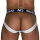 Macho Jockstrap Double Support Anatomical Design L White-blue