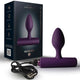 Rocks-off Anal Plug 16 Functions Waterproof Rechargeable Thin Purple