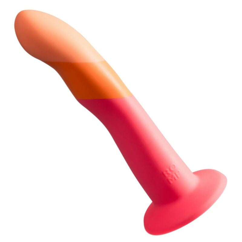 Romp Silicone Dildo With Suction Cup G-spot Stimulator 18 Cm Tricolor