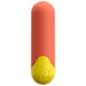 Romp Vibrator Multiple Vibration Levels Usb Charging Waterproof Orange-yellow