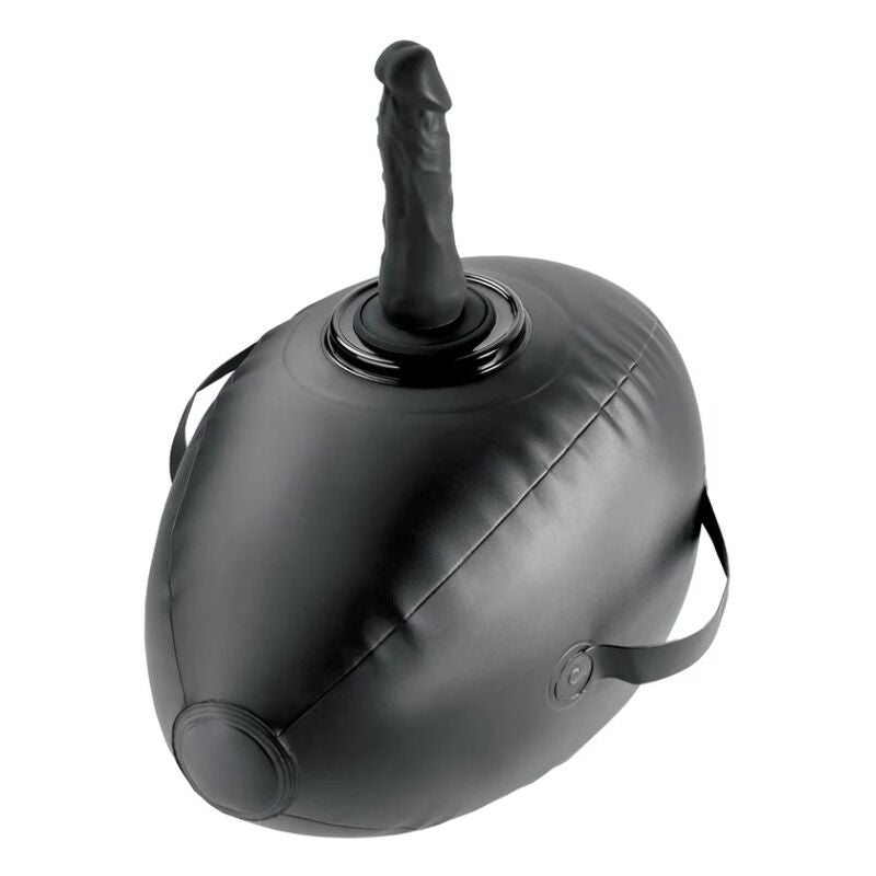 Fetish Fantasy Series Inflatable Erotic Seat With Integrated Dildo 41.9 Cm Black