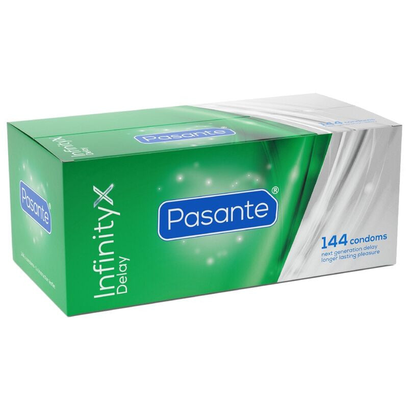Pasante Condoms Prolonging Effect 144 Pieces Latex Black