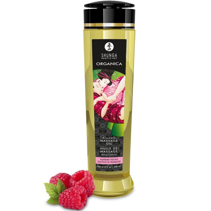 Shunga Massage Oil Organic Raspberry Scent 240 Ml