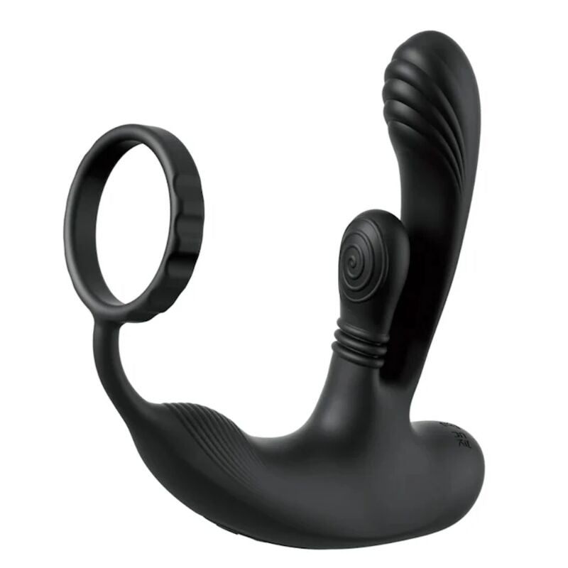 Anal Fantasy Elite Estimulador Giratorio Vibrador De Soporte Anal Y Perineal Con Mando A Distancia Negro