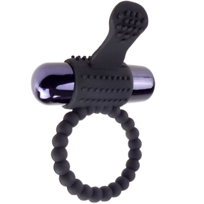 Fantasy C-ringz – Black Silicone Vibrating Chestnut Ring
