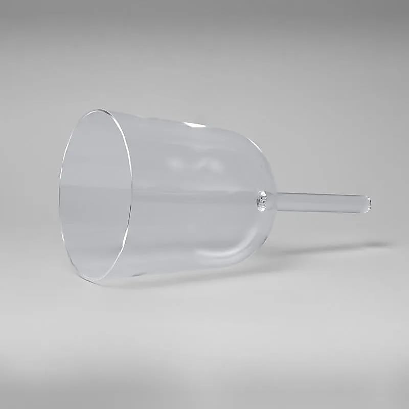 Crystal Handheld Singing Bowl Clear Ftone + Bag - 15 Cm