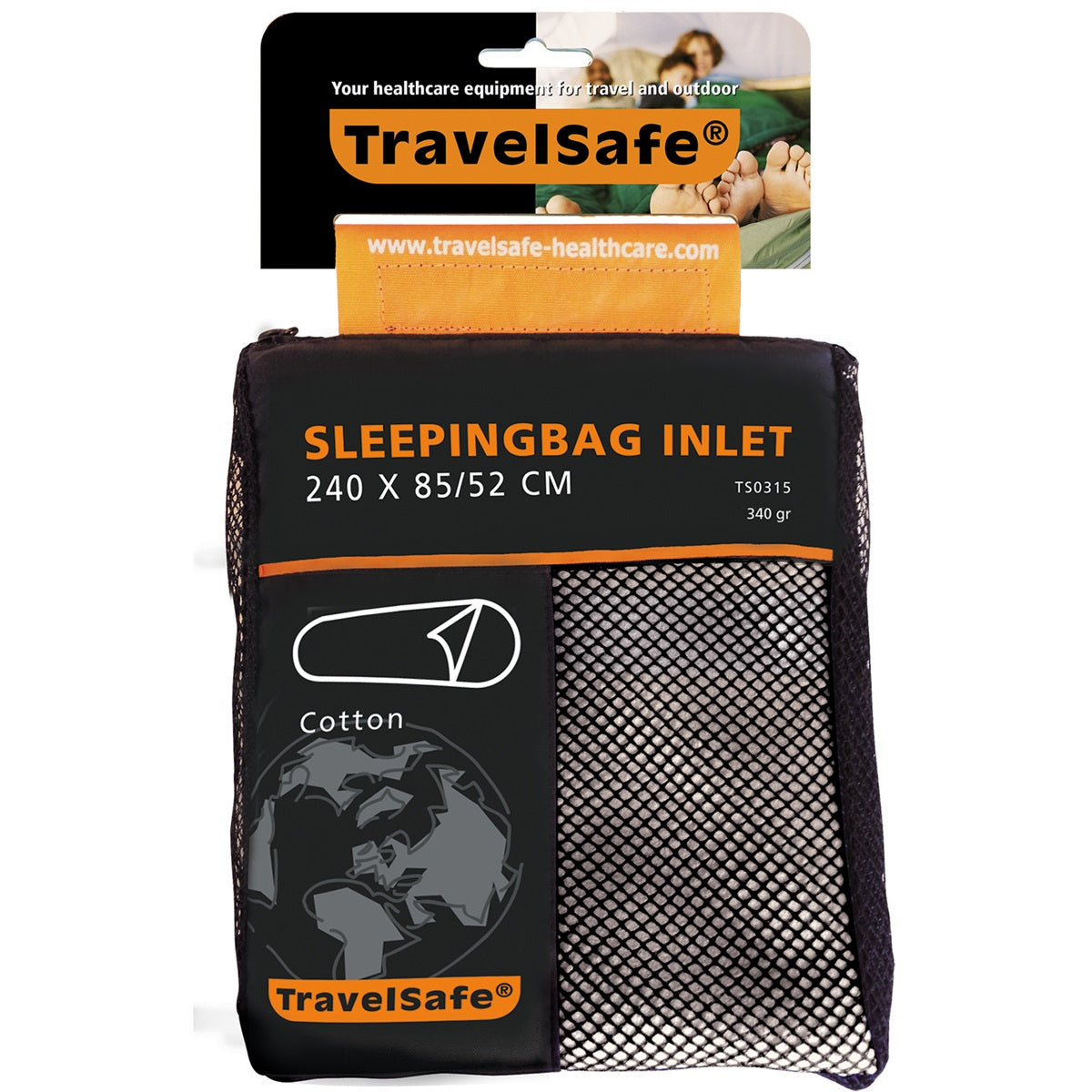 Travelsafe Śpiwór z wlotem bawełnianym typu mumia