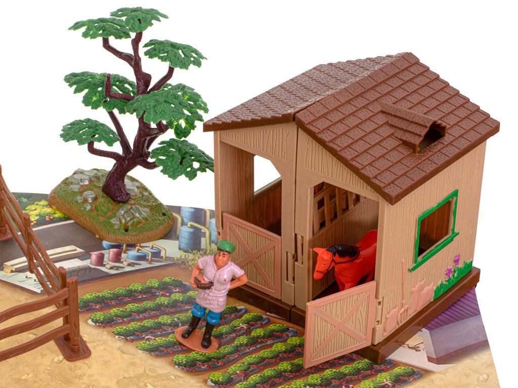 Farm A Farm With Animals And Machinery 49pcs.