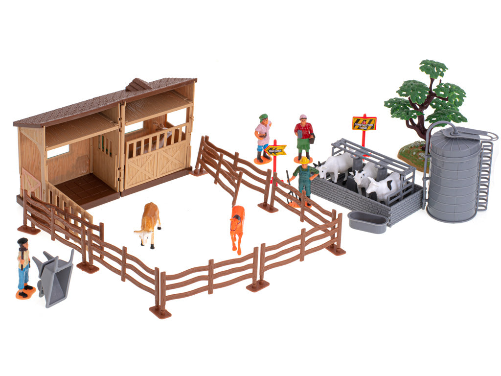 Farm A Farm With Animals And Machinery 49pcs.