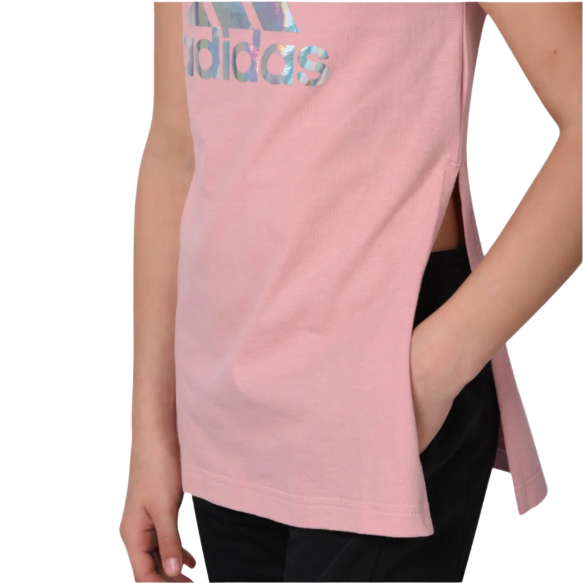 Detské tričko Adidas s metalickou potlačou