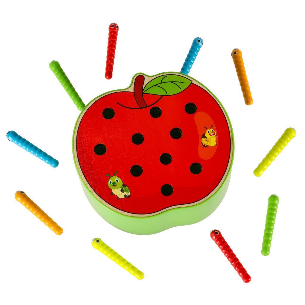 Magnetisk trä Caterpillar Apple