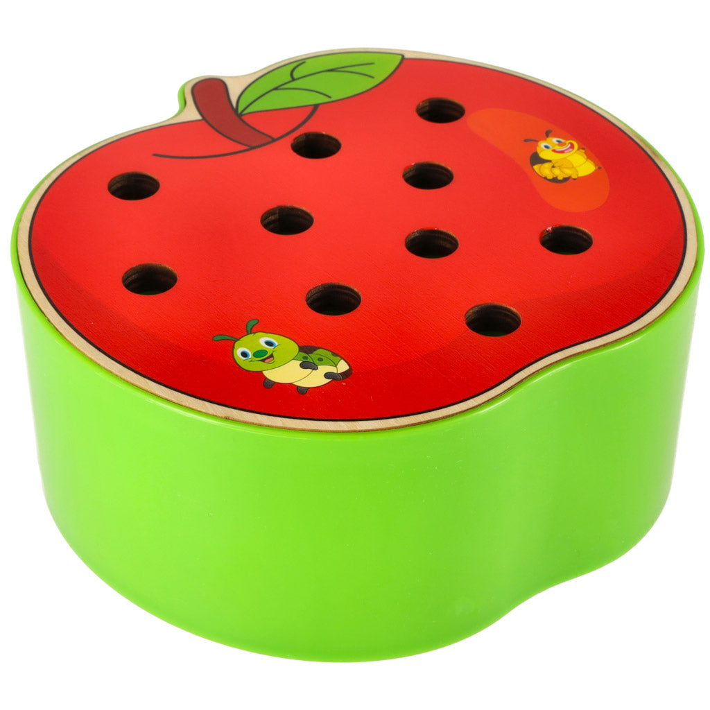 Magnetisk trä Caterpillar Apple