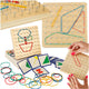 Geoboard Geoplan Wooden Puzzle Creating Shapes With Rubber Bands