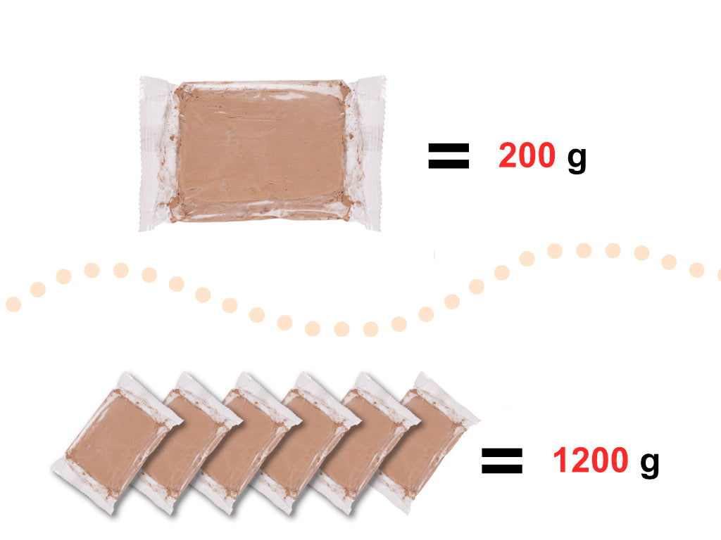 Lagerton für Töpferscheibe 1200g