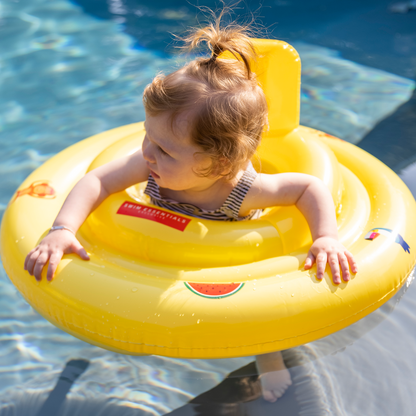 Swim Essentials Baby Float - Yellow - Golden Safari - 0/1 Years