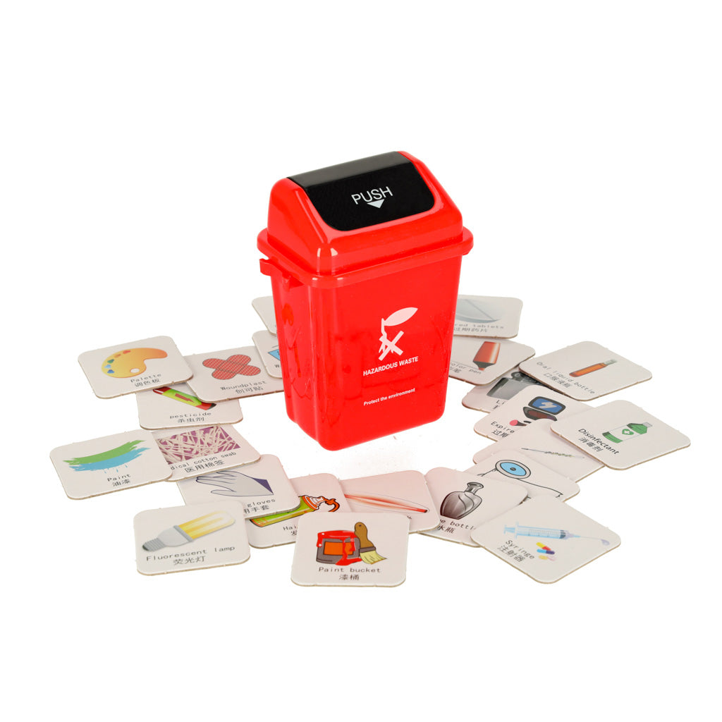Jogo de habilidade educacional Segregação de lixo Segregação de resíduos Aprendizagem Eko + 108 cartas