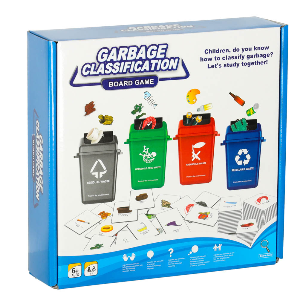 Jogo de habilidade educacional Segregação de lixo Segregação de resíduos Aprendizagem Eko + 108 cartas