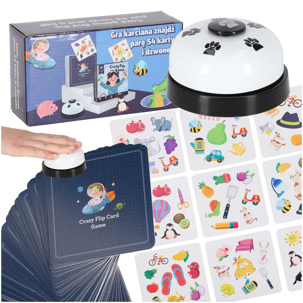 Card Game Find A Pair 54 Cards And A Bell