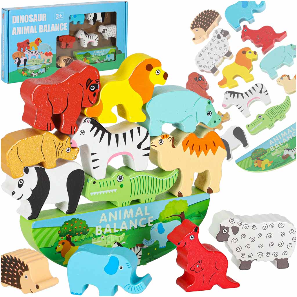 Puzzlespiel zum Ausbalancieren von Safaritieren